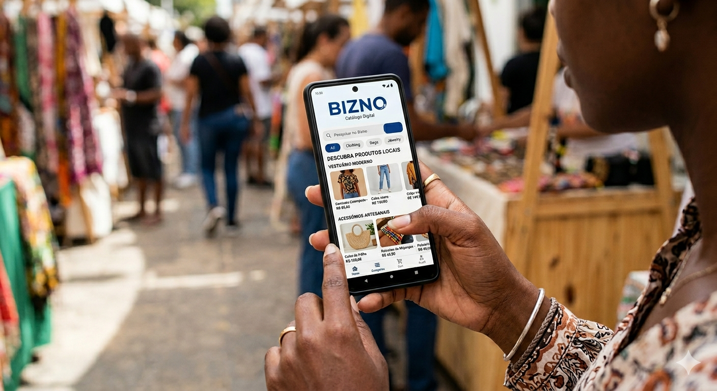 Painel de gestão de catálogo Bizno